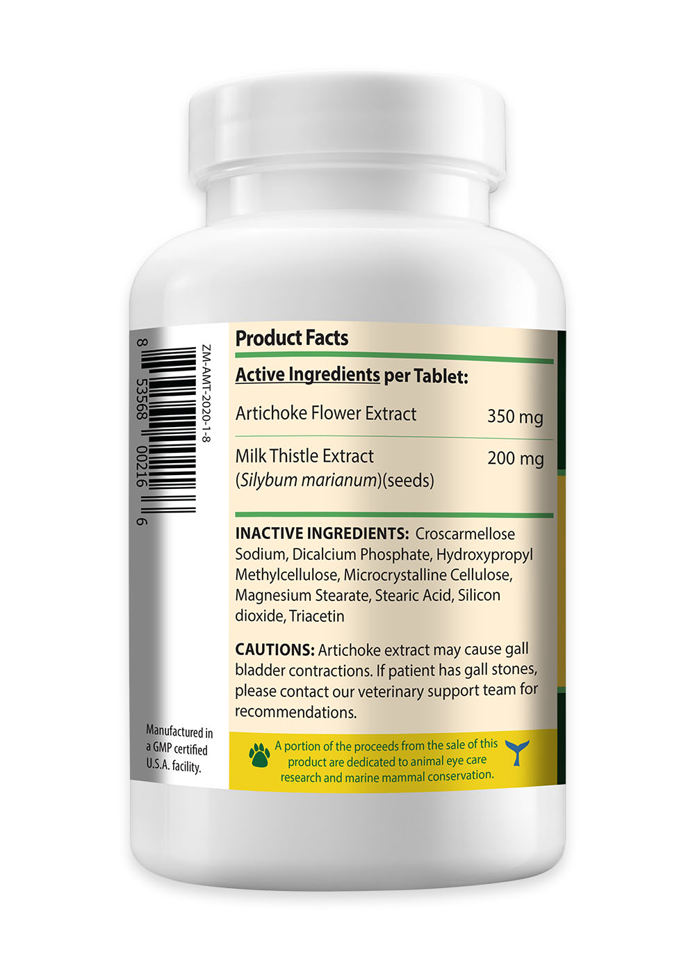 Artichoke and Milk Thistle (100ct)